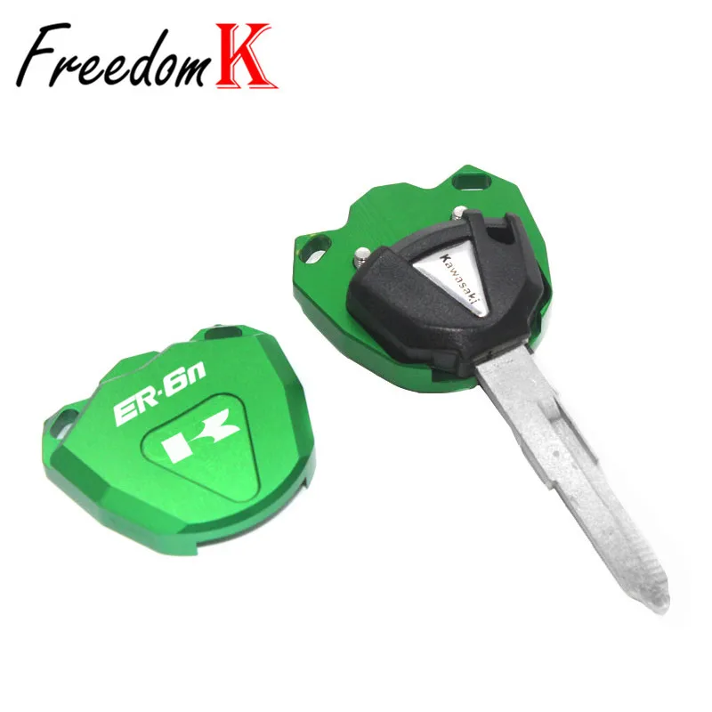 

For KAWASAKI NINJA ER-6N ER-6F ER6N ER6F ER 6N 6F Motorcycle CNC Key Cover Cap Creative Keys Case Shell