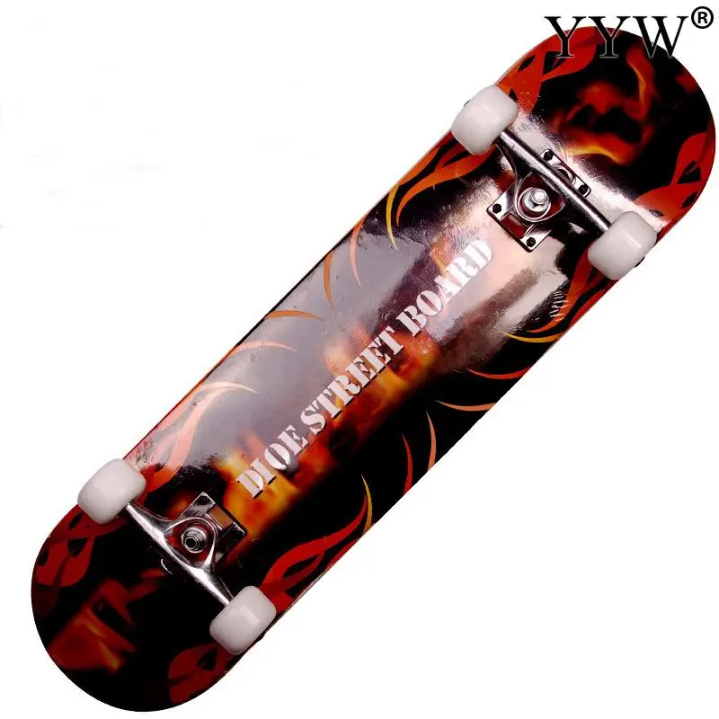 

Скейтборд с двойным откидным шлейфом, прогулочная доска из клена, 4 колеса, тротуар для подростков и взрослых, 18 цветов, скейтборд для начина...