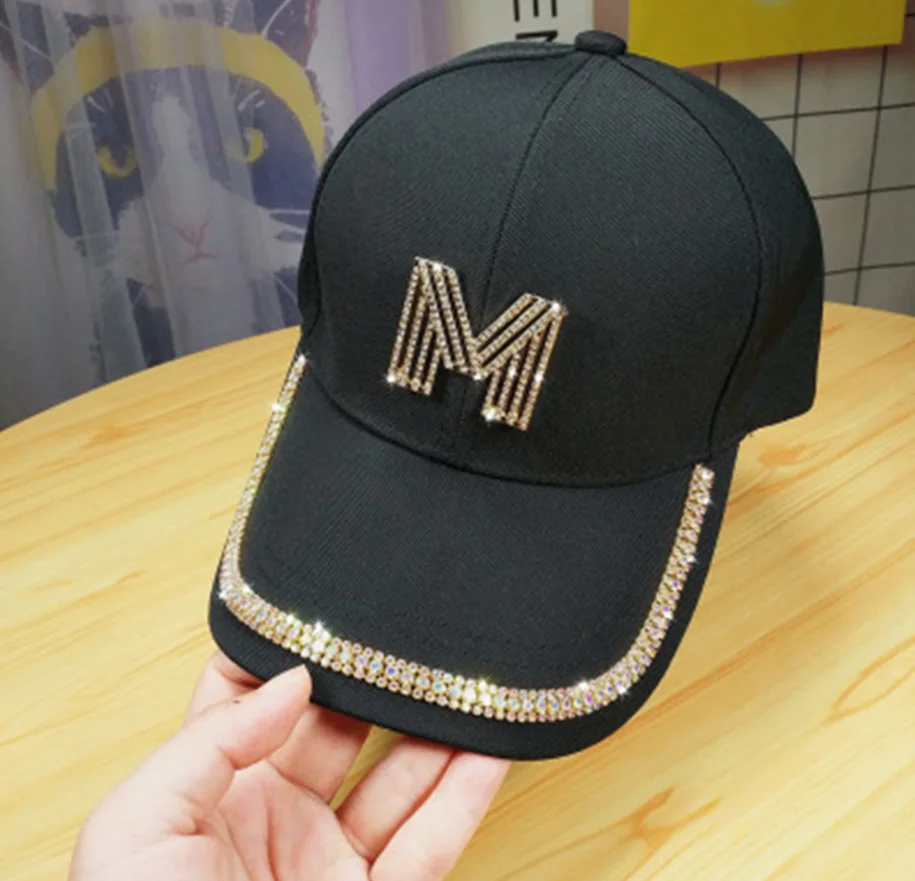 Новинка Женская Регулируемая сетчатая шляпа с вышивкой Стразы дышащая