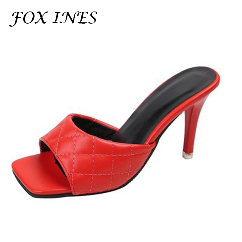 Туфли без пяток на высоких каблуках Новинка сексуальные экокожа (полиуретан) с