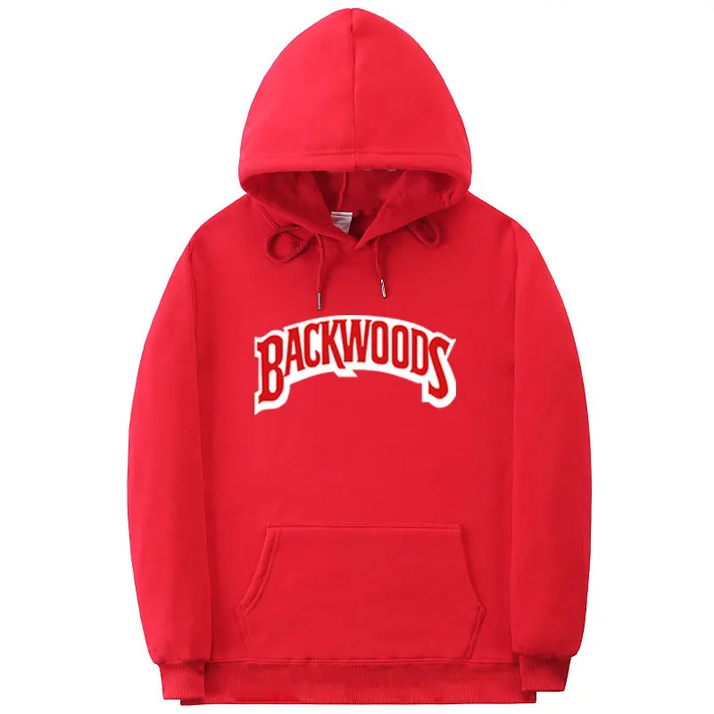 Винты манжеты на резинке толстовки уличная Backwoods Толстовка мужская мода Осень Зима хип хоп Толстовка Пуловер