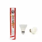 Волан для бадминтона, гусиное перо, 76-77, 12 шт.