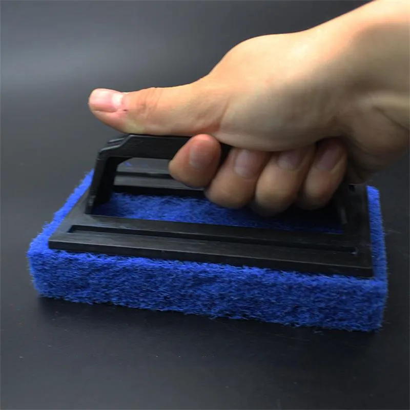 

Sponge brush with handle kitchen scouring pad cleaning brush bathtub glass sink ceramic tile descaling brush