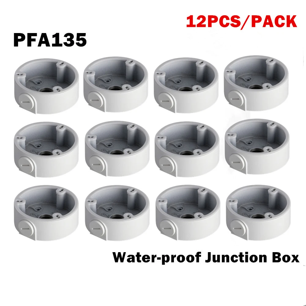 

12PCS PFA135 Waterproof Junction Box for IP Camera CCTV Camera Network Camera Bullet Camera HDCVI Eyeball Camera