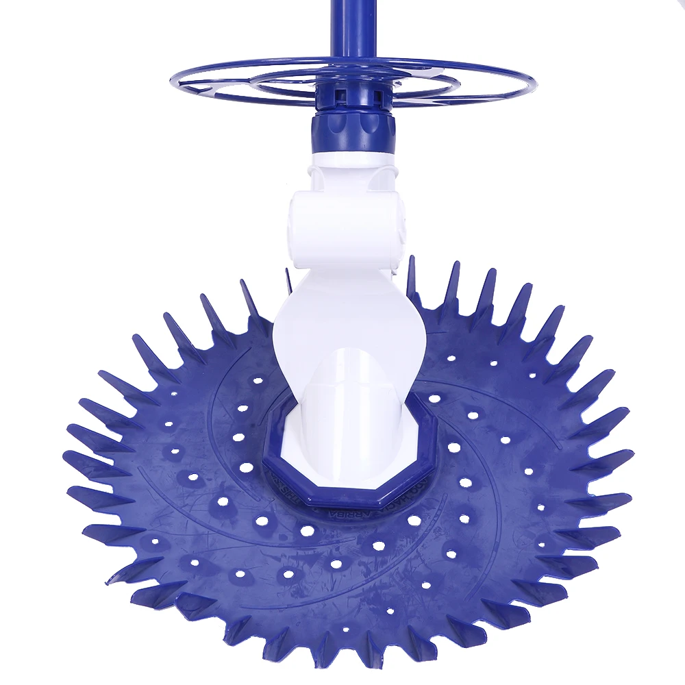 M&aacute;quina de limpieza autom&aacute;tica para piscinas, dispositivo de alta gama con 10 piezas, manguera blanca de 1M sin alimentaci&oacute;n [US-W], 09-2
