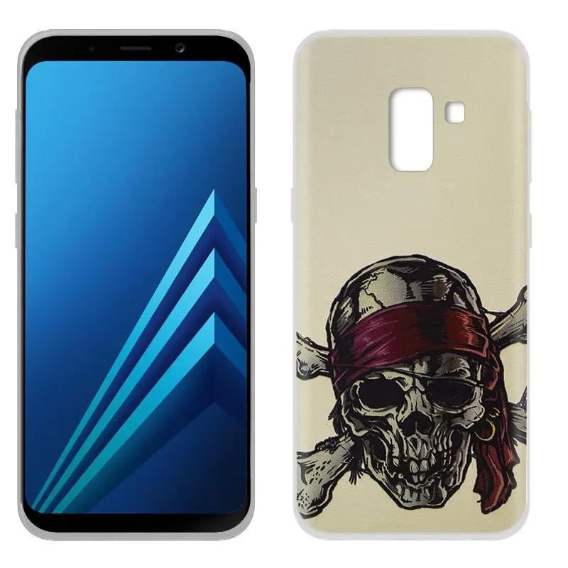 Эксклюзивный силиконовый чехол совместимый с Samsung A530 Galaxy A8 (2018) рисунком