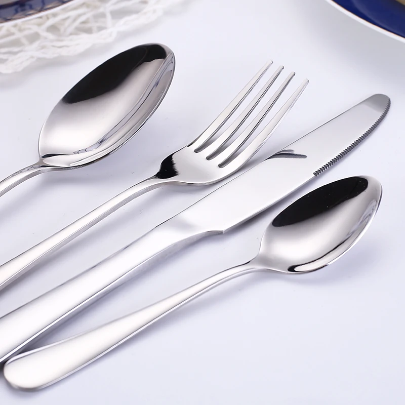 Tablewellware Stainless Steel Rose Gold Cutlery Forks Knives Spoons Dinner Set Tableware Fork Spoon Knife Dropshipping 2020 | Дом и сад