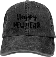 unisex denim dad hat adjustable plain cap happy new year style low profile gift for men women