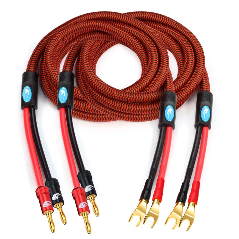 Hi Fi аудиокабель с Y образной вилкой для домашнего кинотеатра усилитель сабвуфер