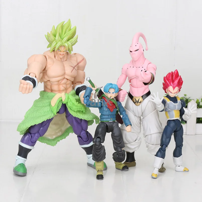 19 см SHF Dragon Ball Аниме Супер Вегета ПВХ модель игрушки Broli Majin Buu Vegeta Trunks экшн фигурка