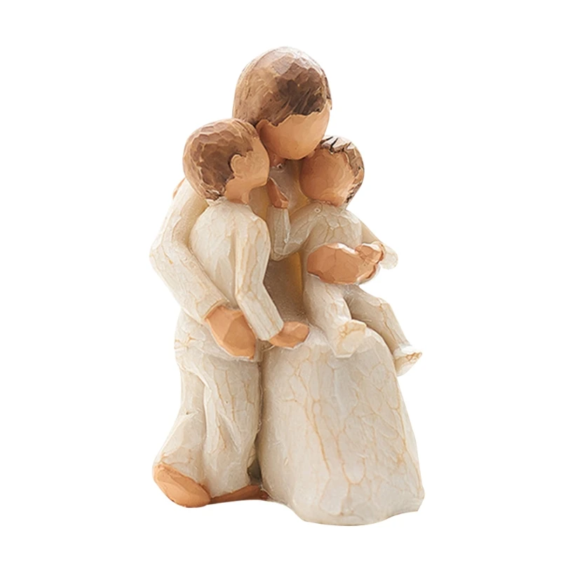 

HOME Statue Hand-Painted Sculpture Figurine Gifts for Home Wedding Decoration