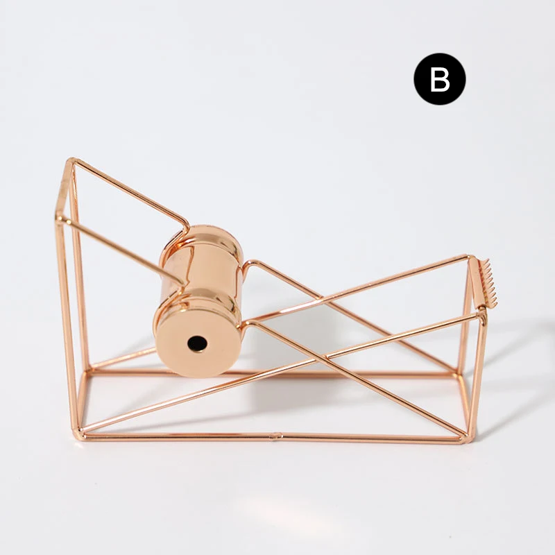 Канцтовары из розового золота/золотого цвета металлический держатель ленты