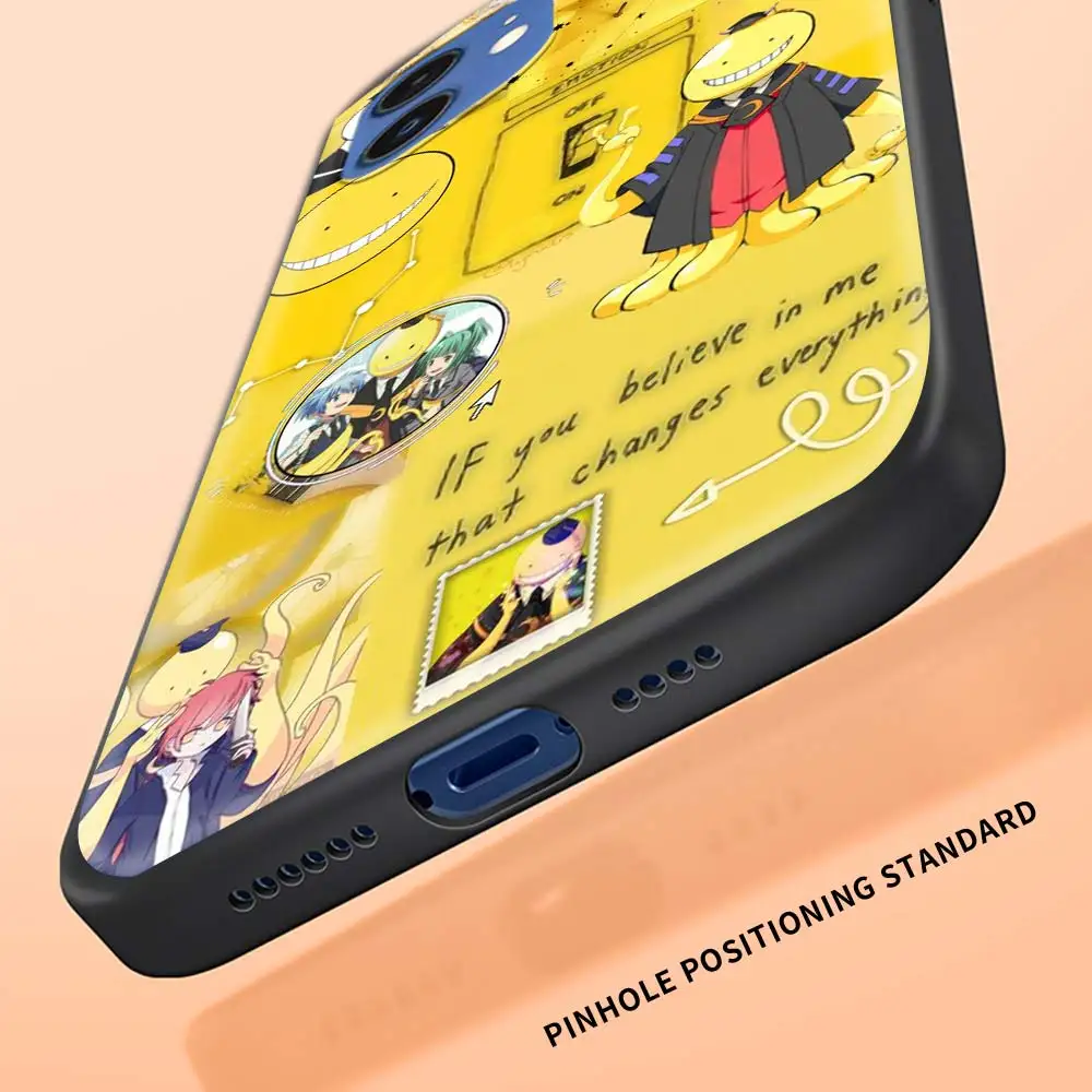 

Phone Case for iPhone 8 7 11 12 Pro Max X XS XR XS Max SE 2020 12 Mini Plus Black Silicone Coque Capa Assassination Classroom