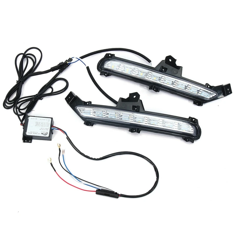 

Car Styling DRL Daytime Running Light Fog Lamp Modification for KIA RIO K2 2015 2016