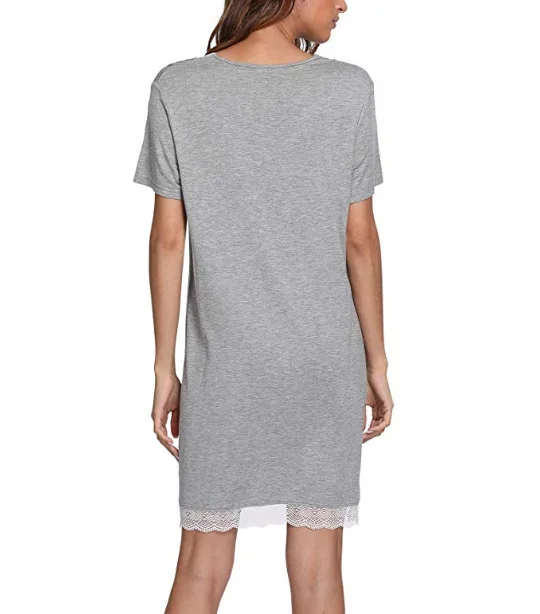 Spring Summer Women's Nightdress Lace V-neck Soft Skin-friendly Homewear Sexy Nightwear Sleep Tops Sleepwear Women Night Gown