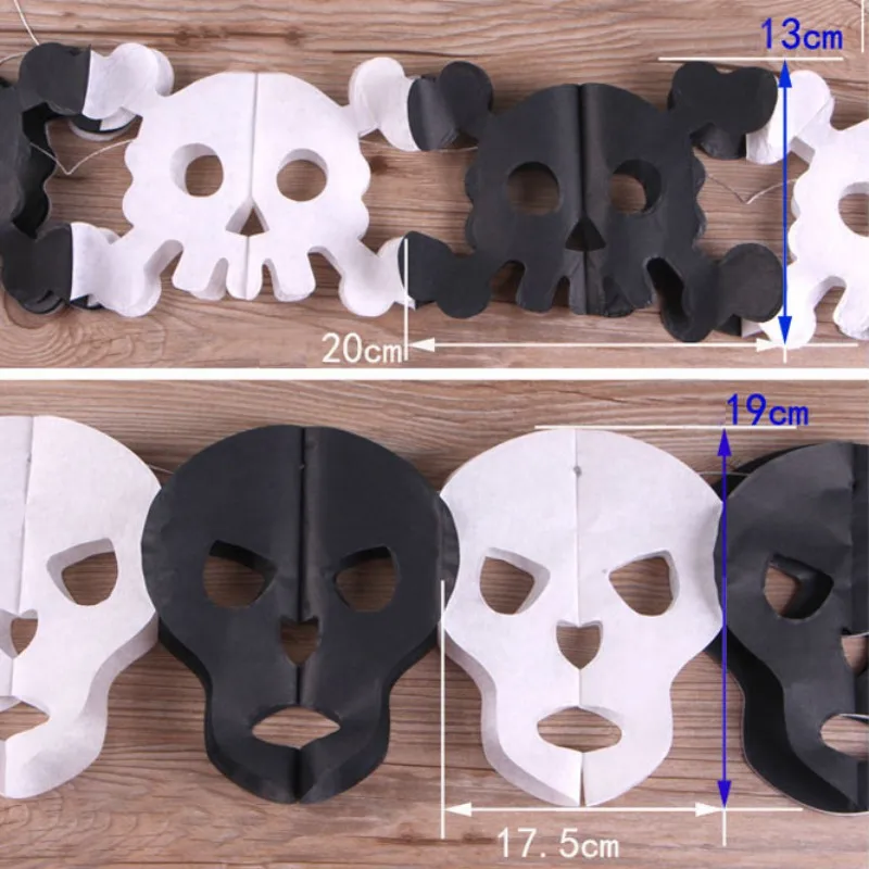 Серьги рука скелета призрака паук тыквы бумажные цветы для Декор Хэллоуина