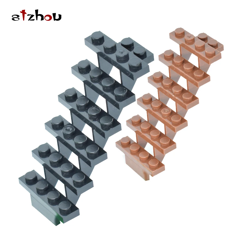 10 шт./лот лестницы для дома красновато-коричневые ступеньки модульные подходят