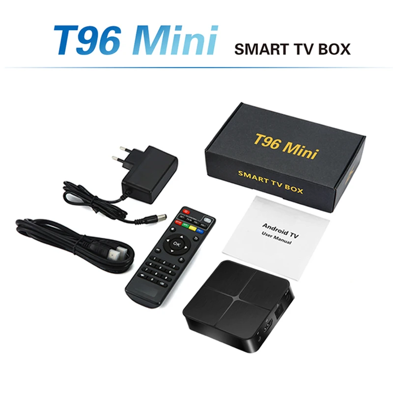 T96 Мини Android 7 1 ТВ-приставка 1G/8G 2G/16G Смарт четырехъядерный 2 4G WiFi медиаплеер H.265 4K HD