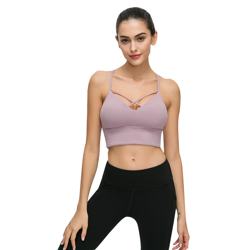 LUOENBO мягкие обнаженные тканевые топы для йоги фитнеса кроп женские сексуальные