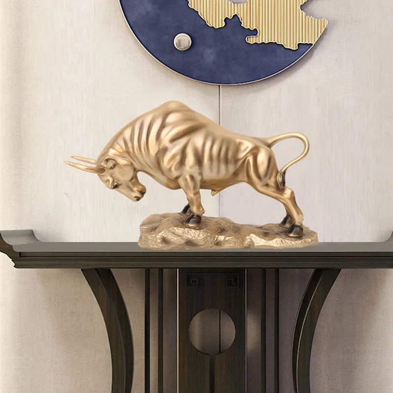 

Ремесло из смолы, изящный телец, украшение для дома, товары для украшения дома, декоративный Телец для гостиной, спальни