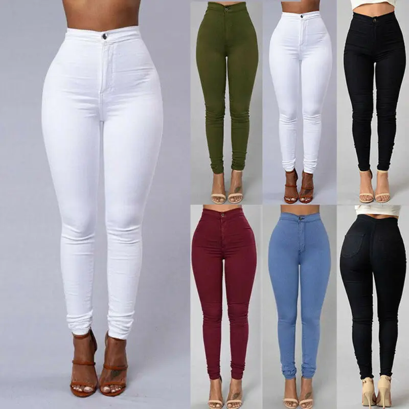 

Hot Slim Professional Trousers Women Western-style Trousers White Black Pants High Waist Plus Size Formal Female Pencil Pants