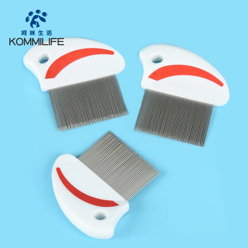 

KOMMILIFE Stainless Cat Comb Remove Flea Hair Brush Comb For Cats Pet Grooming Brush Dog Comb Cat Cccessories
