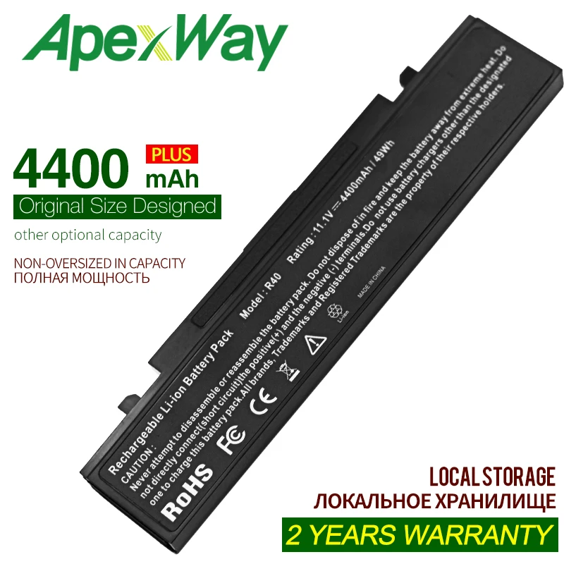 

ApexWay AA-PB4NC6B Laptop battery for Samsung R560 R60 P210 P460 P50 P560 P60 Q210 R39 R40 R408 R41 R410 R45 R460 R509 R510