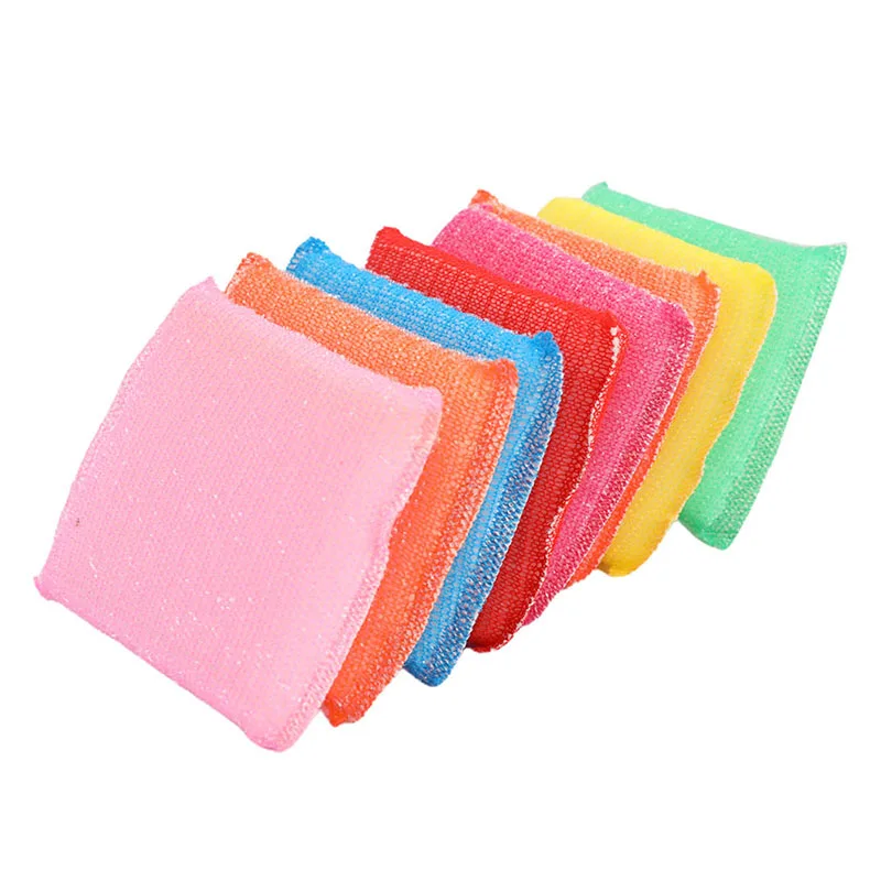 

4 Pcs Kitchen Nonstick Oil Scouring Pad Oil Cleaning Cloth Washing Cloth To Wash Cloth Towel Brush Bowl Cloth Sponge