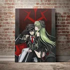 Картина на холсте из аниме geass lelouch CC