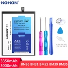 NOHON BN36 BN31 BM22 BM39 BM35 батарея для Xiaomi Mi 6X 5X 5 6 4C Mi6X Mi5X Mi5 Mi6 Mi4C Замена Bateria в розничной упаковке