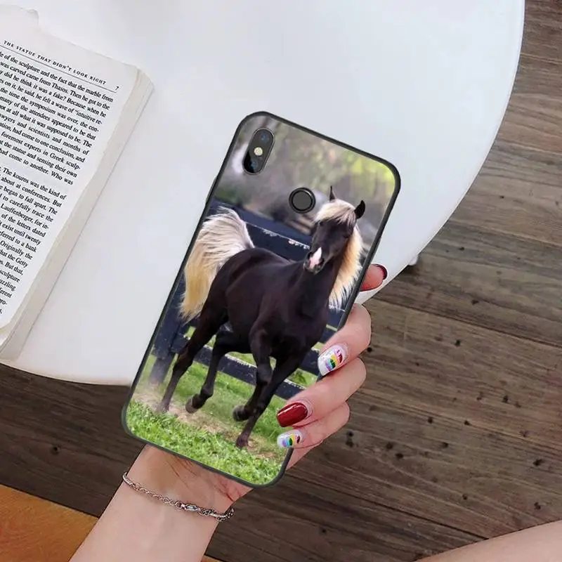 

Horse, idyllic, cool sweaty horse Phone Case For Xiaomi Redmi 7 9t 9se k20 mi8 max3 lite 9 note 8 9s 10 pro Soft Silicone Shell