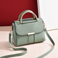 women small messenger handbag fashion brand crossbody bag korean simple wild female bags solid color pu leather shoulder bag