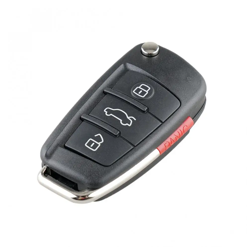3 + 1 кнопки Складной Дистанционный флип чехол для ключа автомобиля оболочка