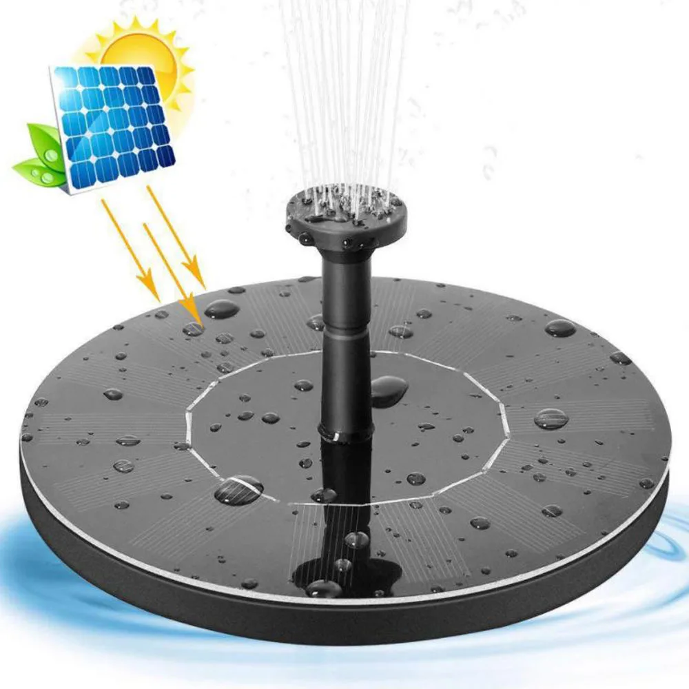 

Mini Solar Water Fountain Waterfall Fountain Bird Bath Solar Powered Fountain Garden Decoration Outdoor Floating Water Fountain