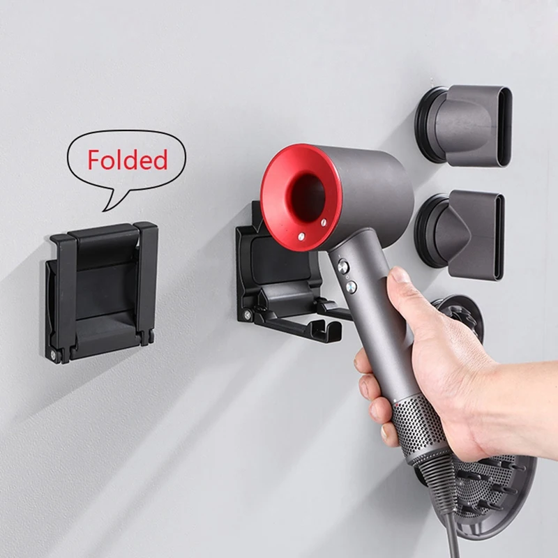 

Hot SV-Hairdryer Holder Bathroom Shelves Wall Mount Storage Rack Bathroom Shelf For Dyson Supersonic Hair Dryer Holder