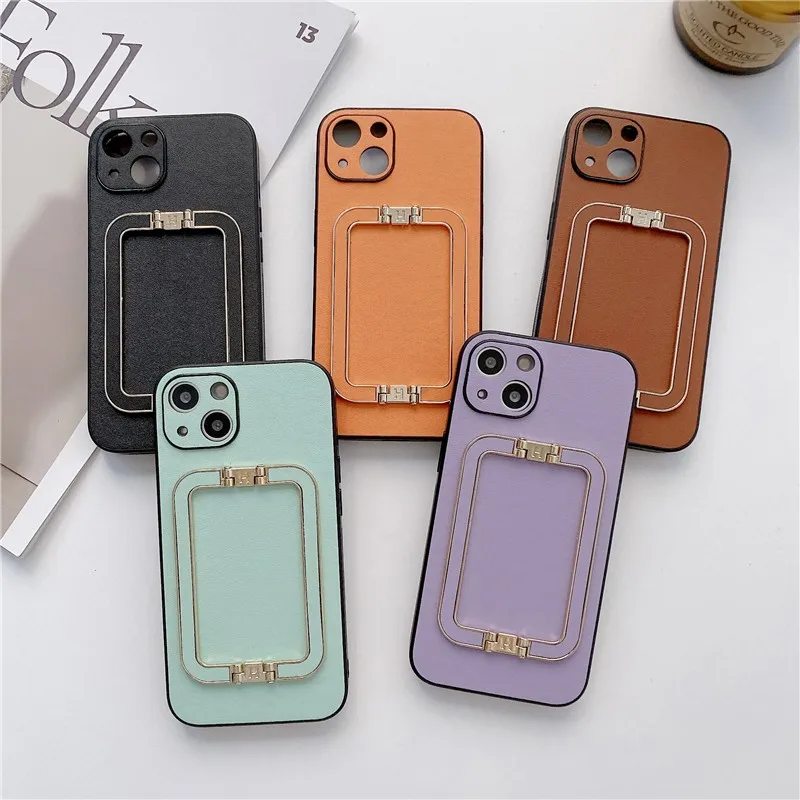 

Fashion Luxury Square Folding Stand Pu Leather Soft Case For Iphone 11 12 13 Pro Max 7 8 Plus Xr X Xs Se 2 Iphone Cover Fundas