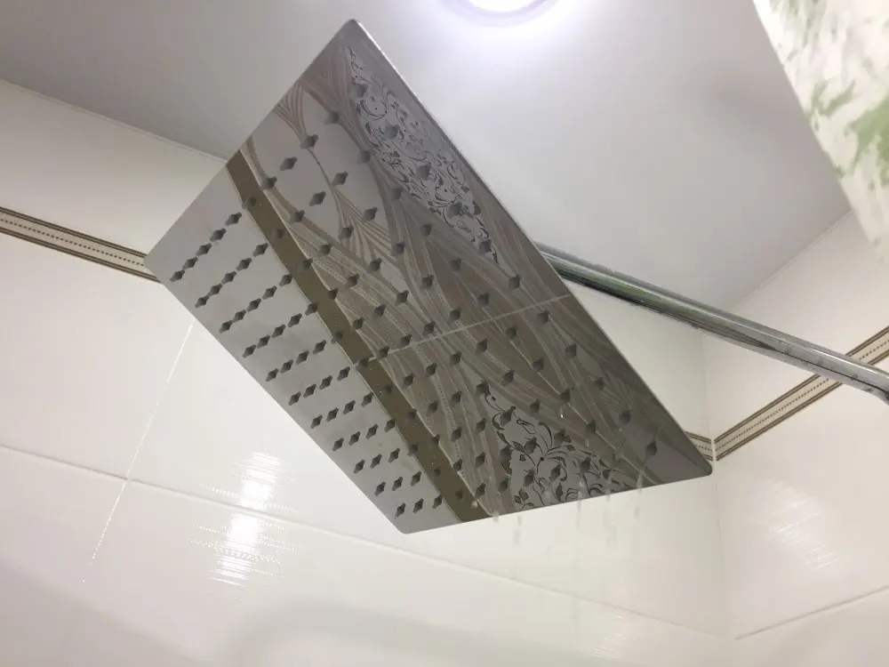 Насадка для душа хромированная насадка из нержавеющей стали 16 дюймов|Душевые