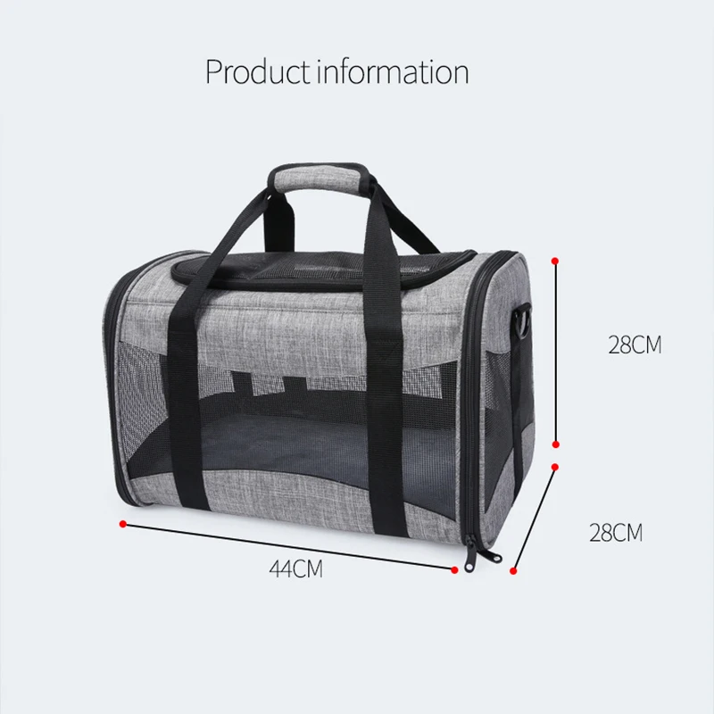 

Portable Dog Cat Carrier Bag Puppy Kitten Travel Bag Breathable Foldable Pet Handbag for Cats Dogs Outdoor Backpack Pet Supplies