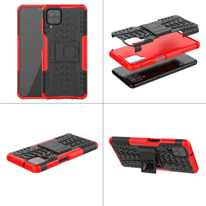 Armor Holder Case For Samsung Galaxy A12 A41 A01 Core M11 A11 J4 2018 Cover Phone Bumper 5G Funda | Мобильные телефоны и
