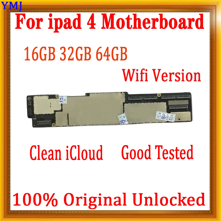 

Оригинальная разблокированная материнская плата для ipad 4 с поддержкой Wi-Fi/3G