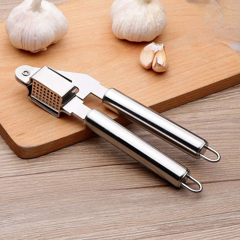 

Stainless Steel Garlic Press Household Garlic Masher Multifunctional Garlic Press Garlic Masher Ginger Grinder Kitchen Gadgets