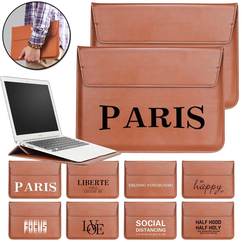 

Кожаная сумка для ноутбука 11 13,3 15,6 14 дюймов, водонепроницаемая сумка для ноутбука, чехол для Macbook M1 Air Pro 13 15, портфель Huawei