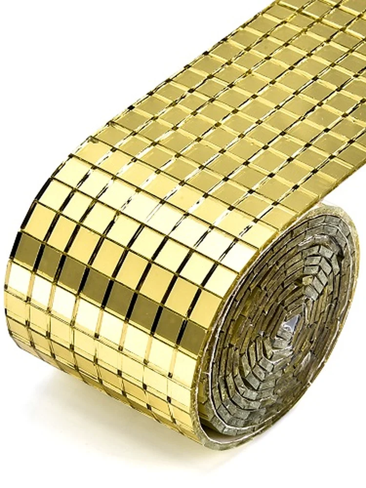 

Self-Adhesive Mini Square Glass Real Mirrors Mosaic Tiles Decorative Craft Wall Stickers for DIY Handmade Home Decoration