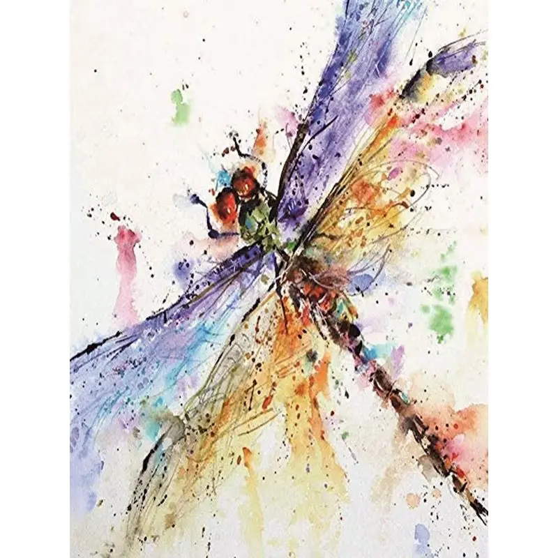 

GATYZTORY 5D Diamond Painting Dragonfly Pictures Of Rhinestones Animal Diamond Embroidery Cross Stitch Garden Mosaic Home Decora