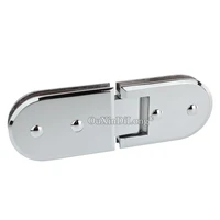 304 stainless steel frameless shower glass door hinges 180 degree glass to glass fixed clamps holder brackets chrome finished