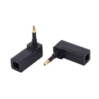 3 5 mm optical adapter digital audio cable 90 degree right angle mini toslink adapter for tv box connector for toslink cable