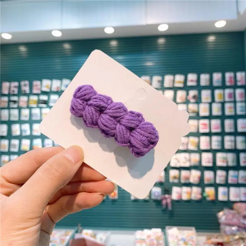Horquillas de punto hechas a mano para ni&ntilde;a, accesorios para el cabello de princesa, Clip para beb&eacute;, pinza para el pelo para ni&ntilde;o peque&ntilde;o, pasadores, tocado-3