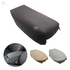 Аксессуары для автомобилей Toyota Prius 30 2009 2010 2011 2012 2013 2014 2015, центральная консоль, подлокотник, чехол из микрофибры, кожаный декор