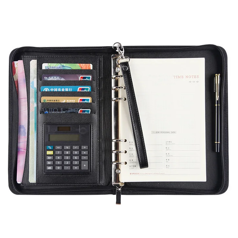 Многофункциональная ручная сумка блокнот бесплатный калькулятор металлическая