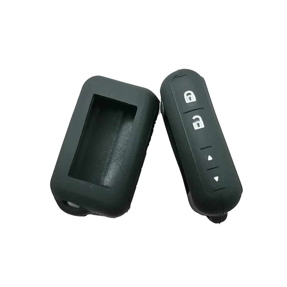 

Силиконовый чехол для ключей от машины тканевые Чехлы для Starline E63 E90 E91 E60 E61 E95 E65 E66 2-полосная ЖК-дисплей автомобиля дистанционного управления...